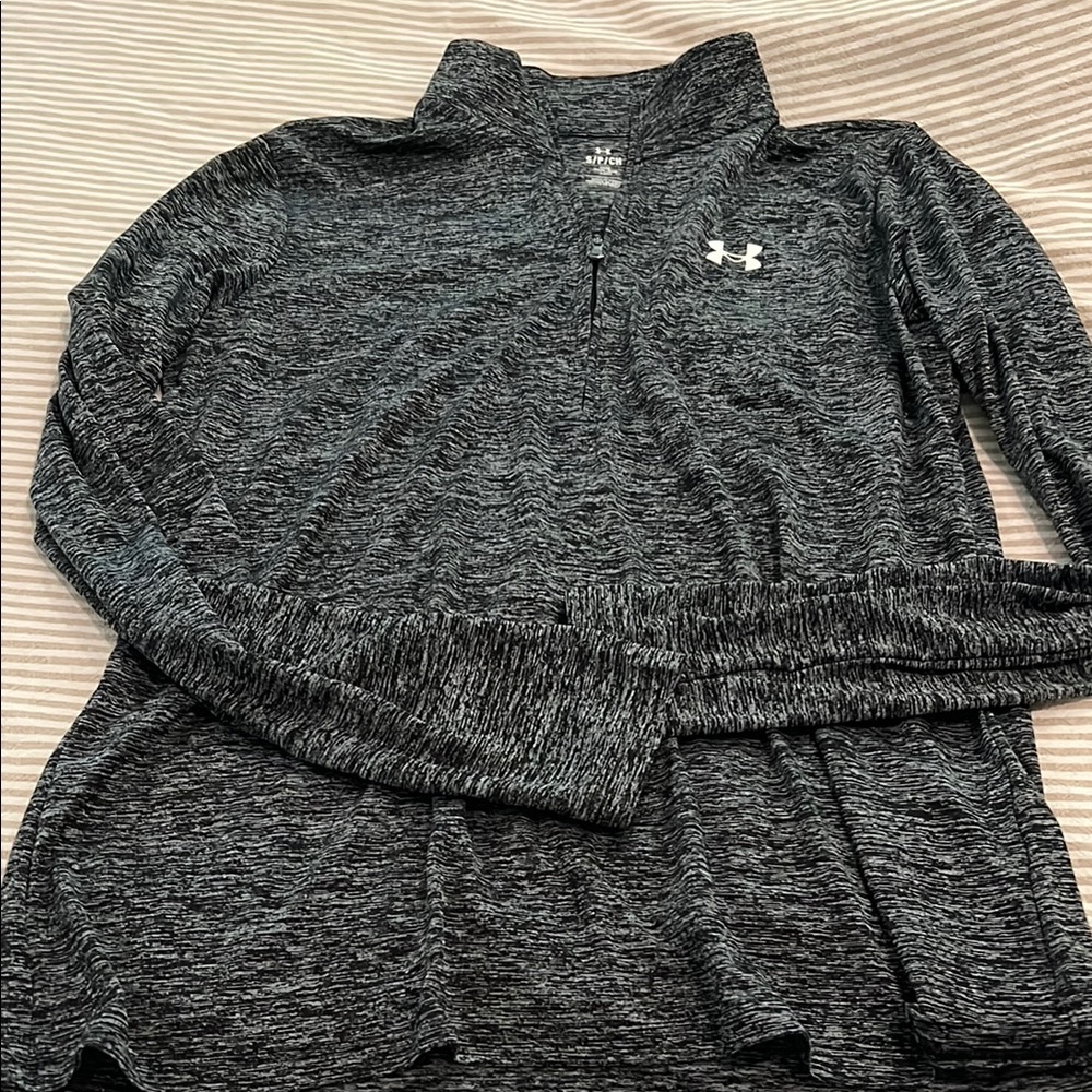 Under Armour Black Cowl Neck Sweater with Turtleneck Design